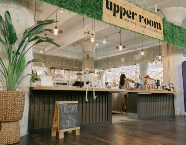 The bar at Upper Room