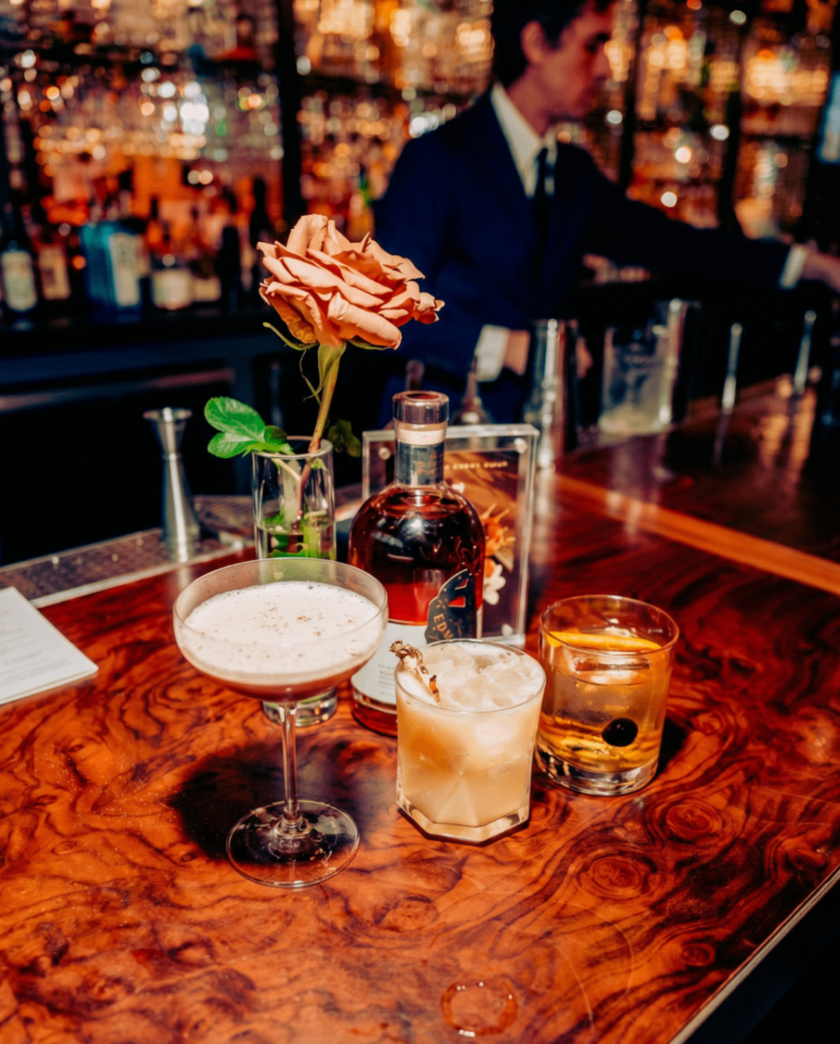 Three Edmond's Honor cocktails