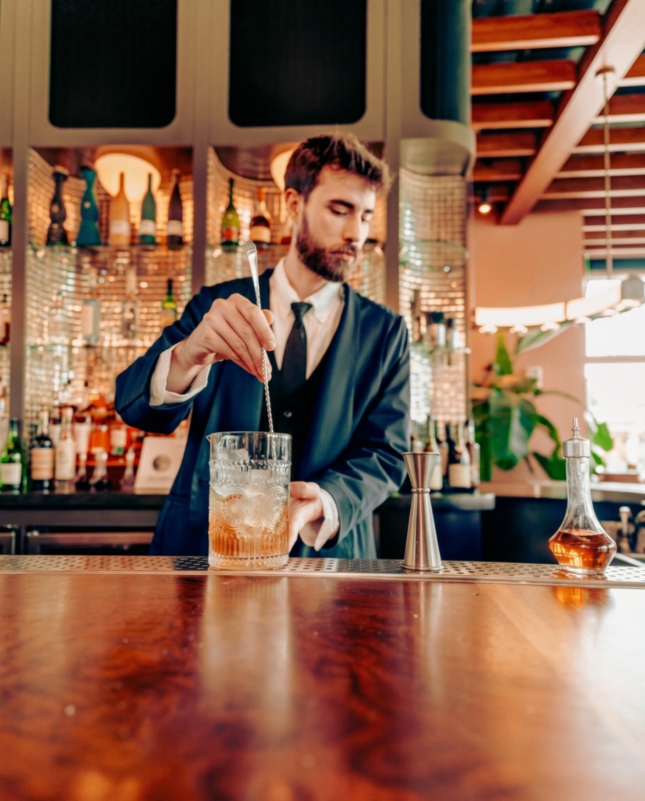 Slide 8 — Stirred slowly. Served right.